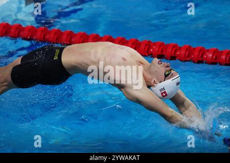 Budapest, Ungheria. Dezember 2024. Roman Mityukov aus der Schweiz bei der World Aquatics Swimming Championship 25m Budapest 2024, 10. Dezember, (Foto: Gian Mattia D'Alberto /LaPresse) Credit: LaPresse/Alamy Live News Stockfoto