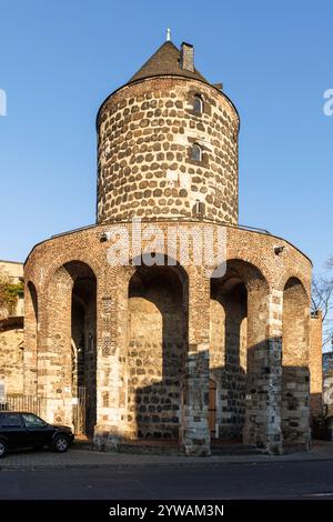 Der Turm der Gereons-Mühle an der Gereonswall, Gebäude der mittelalterlichen Stadtmauer, Köln, Deutschland. Der Gereonsmuehlenturm am Gereonswall, Stockfoto