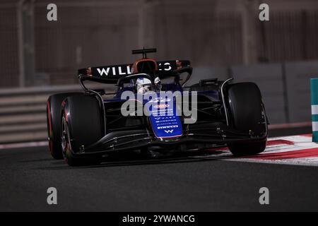 46 BROWNING Luke (gbr), Williams Racing FW46, Action während des Formel 1 Abu Dhabi Nachsaison-Tests 2024, am 10. Dezember 2024 auf dem Yas Marina Circuit in Abu Dhabi, Vereinigte Arabische Emirate Stockfoto