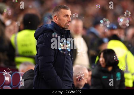 Wolverhampton Wanderers Manager Gary O'Neil - West Ham United gegen Wolverhampton Wanderers, Premier League, London Stadium, London, UK - 9. Dezember 2024 nur redaktionelle Verwendung - es gelten Einschränkungen bei DataCo Stockfoto