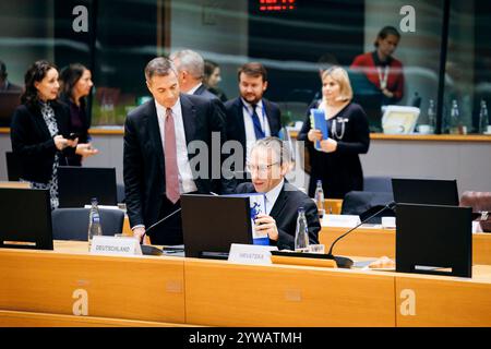 Jörg Kukies, Bundesfinanzminister SPD, aufgenommen im Rahmen des Eurogruppe / ECOFIN-Rates, in Bruessel, 10.12.2024. Fotografiert im Auftrag des Bundesministeriums der Finanzen BMF Bruessel Belgien *** Jörg Kukies, Bundesfinanzminister SPD , aufgenommen während des ECOFIN-Rates der Eurogruppe, in Brüssel, 10 12 2024 fotografiert im Auftrag des Bundesministeriums für Finanzen BMF Brüssel Belgien Copyright: XFelixZahn/BMFx Stockfoto