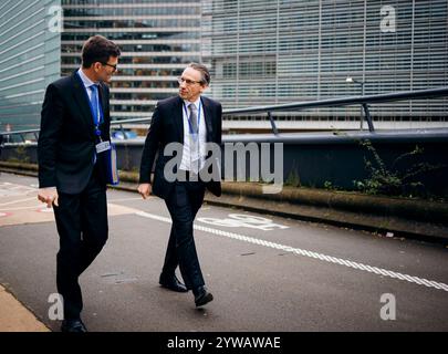 Jörg Kukies, Bundesfinanzminister SPD, aufgenommen im Rahmen des Eurogruppe / ECOFIN-Rates in Bruessel, 09.12.2024. Fotografiert im Auftrag des Bundesministeriums der Finanzen BMF Bruessel Belgien *** Jörg Kukies, Bundesfinanzminister SPD , aufgenommen während des ECOFIN-Rates der Eurogruppe in Brüssel, 09 12 2024 fotografiert im Auftrag des Bundesministeriums für Finanzen BMF Brüssel Belgien Copyright: XFelixxZahn/BMFx Stockfoto