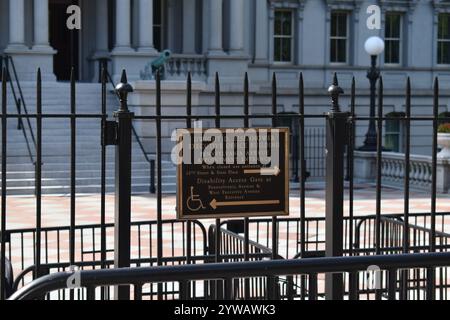 Washington D.C., USA – 2. September 2024 – das Eisenhower Executive Office Building, früher als Old Executive Office Building bekannt. Stockfoto