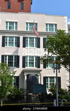 Blair House, auch bekannt als The President's Guest House, ist eine offizielle Residenz in Washington, D.C., USA Stockfoto