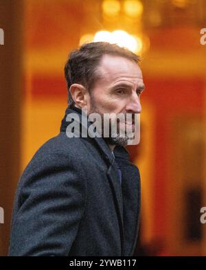 London, Großbritannien. Dezember 2024. Gareth Southgate, ehemaliger Fußballtrainer von England, kommt in der Downing Street 10 für seinen „Talk at 10“-Titel: Ian Davidson/Alamy Live News Stockfoto