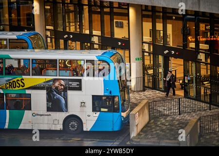 Stockport Viaduct Park Eisvormittag Stockfoto