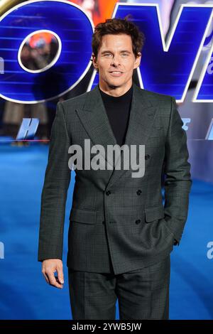 James Marsden besuchte die Premiere von Sonic the Hedgehog 3 am Cineworld Leicester Square in London. Bilddatum: Dienstag, 10. Dezember 2024. PA-Foto. Das Foto sollte lauten: Ian West/PA Wire Stockfoto