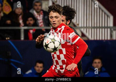 Ladislav KREJCI aus Girona während des Fußballspiels der UEFA Champions League, League Phase MD6 zwischen Girona FC und Liverpool FC am 10. Dezember 2024 im Montilivi-Stadion in Girona, Spanien Stockfoto