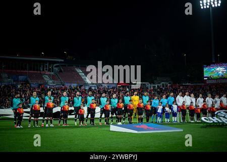 Girona, Spanien. Dezember 2024. Allgemeine Ansicht des Stadions während eines UEFA Champions League-Spiels zwischen Girona FC und Liverpool FC im Estadi Municipal de Montilivi in Girona, Spanien, am 10. Dezember 2024. Foto: Felipe Mondino/SIPA USA Credit: SIPA USA/Alamy Live News Stockfoto