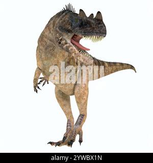 Ceratosaurus war ein fleischfressender theropoder Dinosaurier, der in Jurassic Zeitraum von Nordamerika lebte. Stockfoto