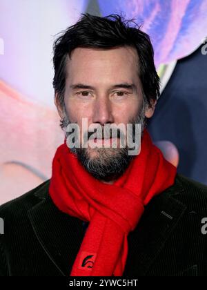 London, Großbritannien. Dezember 2024. Keanu Reeves kommt an der Sonic the Hedgehog UK Premiere, Cineworld, Leicester Square. Quelle: Doug Peters/EMPICS/Alamy Live News Stockfoto