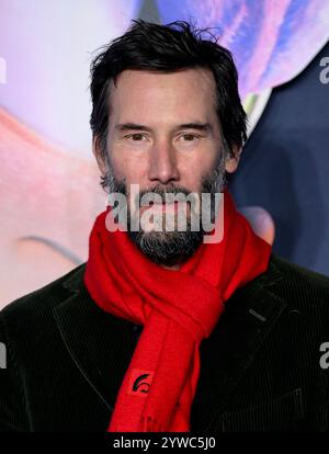 London, Großbritannien. Dezember 2024. Keanu Reeves kommt an der Sonic the Hedgehog UK Premiere, Cineworld, Leicester Square. Quelle: Doug Peters/EMPICS/Alamy Live News Stockfoto