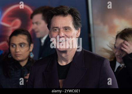 London, Großbritannien. Dezember 2024. Im Bild: Jim Carrey nimmt an der britischen Premiere von Sonic the Hedgehog 3 im Cineworld, Leicester Square, Teil. Quelle: Justin Ng/Alamy Live News Stockfoto