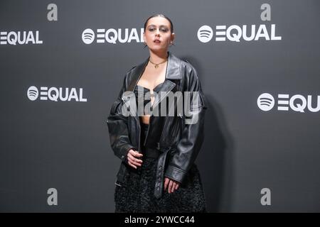 Madrid, Spanien. Dezember 2024. Chiara nimmt am Photocall der Spotify Gala-Wohltätigkeitsorganisation EQUAL auf Green Patio in Madrid Teil 10 Dezember 2024 Spanien Credit: SIPA USA/Alamy Live News Stockfoto