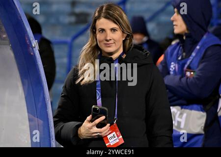 Zagreb, Kroatien. Dezember 2024. Zagreb, Kroatien, 10. Dezember 2024: ANA Jelusic vor der UEFA Champions League, League-Phase, Spiel zwischen Dinamo Zagreb und Celtic im Stadion Maksimir, Zagreb, Kroatien. (Igor Kupljenik/SPP) Credit: SPP Sport Press Photo. /Alamy Live News Stockfoto