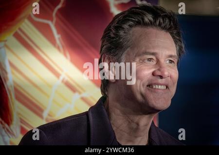 London, Großbritannien. Dezember 2024. Jim Carrey nimmt an der britischen Premiere „Sonic the Hedgehog 3“ auf dem Cineworld Leicester Square Teil. Guy Corbishley/Alamy Live News Stockfoto