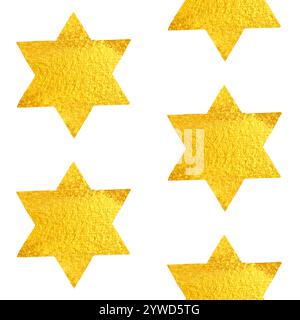 Strukturierter Weihnachtsstern nahtloser halber Tropfen Aquarellmuster nahtloser halber Tropfen isoliert auf weiß. Perfektes Textil, Geschenkpapier, Bettwäsche, Weihnachten Stockfoto