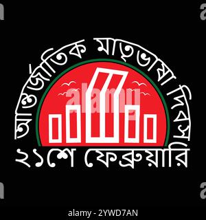 Internationaler Muttersprachstag Vektor Illustration Design Stock Vektor