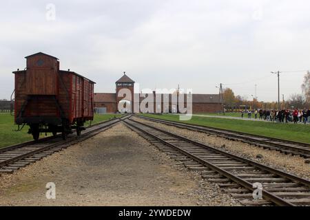 Auschwitz-Birkenau, Standort des Konzentrationslagers der Nazis Stockfoto