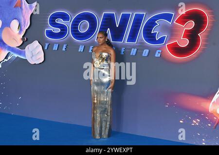 Harleston, Großbritannien. Dezember 2024. London, UK - 10. Dezember 2024 Tika Sumpter bei Sonic The Hedgehog 3 UK Premiere auf dem Cineworld Leicester Square, London, England. CAP/JOR © JOR/Capital Pictures Credit: Capital Pictures/Alamy Live News Stockfoto