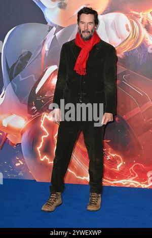 Harleston, Großbritannien. Dezember 2024. London, Großbritannien - 10. Dezember 2024 Keanu Reeves at Sonic the Hedgehog 3 UK Premiere auf dem Cineworld Leicester Square, London, England. CAP/JOR © JOR/Capital Pictures Credit: Capital Pictures/Alamy Live News Stockfoto