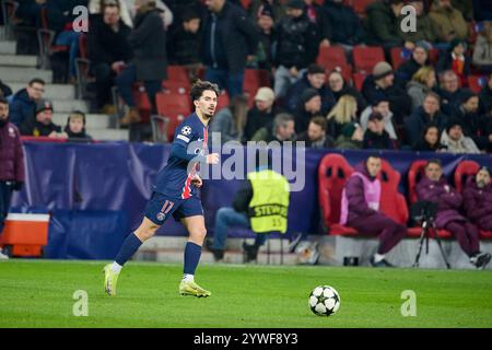 Salzburg, Österreich 10. Dezember 2024: Champions League - 2024/2025 - RB Salzburg gegen Paris Saint-Germain im Bild: Vitinha (PSG) Stockfoto