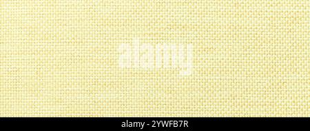 Leichte gelbe wollene Hintergrund dicht gewebten Stoff, Closeup Absacken. Struktur der Zitrone Farbe Stoff mit natürlichen Textur. Tuch-Kulisse. Stockfoto