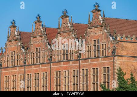 Das große Waffenlager in Danzig, Polen. Touristenattraktionen. Renaissance-Architektur. Stockfoto