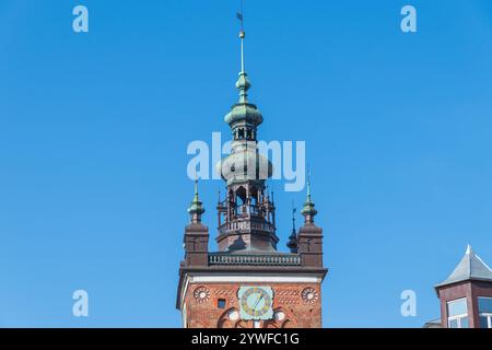 Katharinenkirche. Die älteste Kirche in Danzig, Polen. Touristenattraktionen. Stockfoto