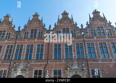 Das große Waffenlager in Danzig, Polen. Touristenattraktionen. Renaissance-Architektur. Stockfoto