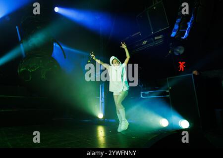 Barcelona, Spanien. April 2024. Die Antwoord (südafrikanische alternative Hip-Hop-Gruppe) tritt im Razzmatazz-Veranstaltungsort auf. Stockfoto