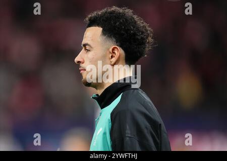 Girona, Spanien. Dezember 2024. Während des Spiels der UEFA Champions League, DATE 6, spielte Girona FC und Liverpool FC am 10. Dezember 2024 im Montilivi Stadion in Barcelona Spanien. (Foto: Bagu Blanco/PRESSINPHOTO) Credit: PRESSINPHOTO SPORTS AGENCY/Alamy Live News Stockfoto