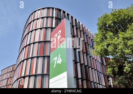 Köln Oval Offices, modernes Bürogebäude am Gustav-Heinemann-Ufer, Köln-Bayenthal, Köln, Nordrhein-Westfalen, Deutschland, Europa Stockfoto
