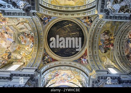 Innenansicht, Chiesa di Sant Ignazio di Loyola, Rom, Latium, Italien, Europa Stockfoto