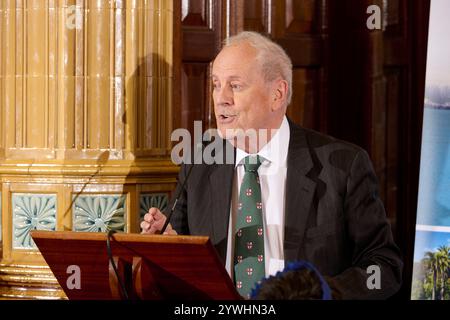 Gyles Brandret beim Oldie Literary Lunch 12/24 Stockfoto