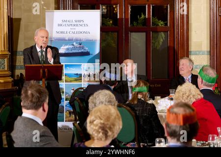 Gyles Brandret beim Oldie Literary Lunch 12/24 Stockfoto
