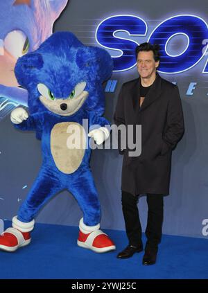 London, Großbritannien. Dezember 2024. Jim Carrey bei der britischen Filmpremiere „Sonic the Hedgehog 3“, Cineworld Leicester Square, Leicester Square, am Dienstag, 10. Dezember 2024 in London, England, Großbritannien. CAP/CAN © CAN/Capital Pictures Credit: Capital Pictures/Alamy Live News Stockfoto