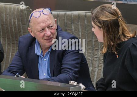 Brüssel, Belgien Dezember 2024. Hans Bonte von Vooruit wird während einer Plenartagung des Flämischen Parlaments am Mittwoch, den 11. Dezember 2024, in Brüssel dargestellt. BELGA PHOTO JONAS ROOSENS Credit: Belga News Agency/Alamy Live News Stockfoto