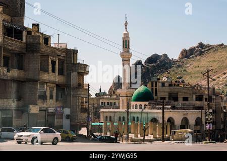 Ortschaft im Süden von Damaskus, Syrien *** Dorf im Süden von Damaskus, Syrien Stockfoto
