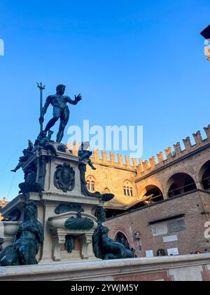 Piazza Nettuno, Bologna Stockfoto