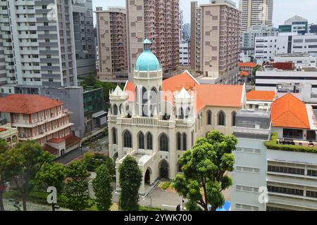 St. Joseph's Church in der Victoria Street, Singapur City. Römisch-katholische Kirche. Stockfoto