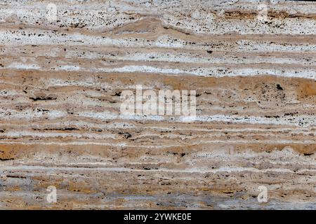 Zufällige, Einzigartige, Natürliche Cannstatter Travertin Textur - Süßwasser Kalkstein Hintergrund Stockfoto