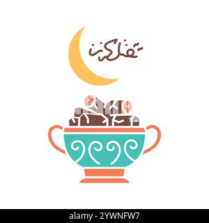 Zakat-Farbsymbol für wohltätige Zwecke. Muslimische Religion. Signieren Sie für Webseite, mobile App, Schaltfläche, Logo. Schaltfläche Vektorisoliert. Bearbeitbare Kontur. Stock Vektor