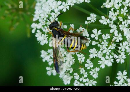 Edle Wasp-Sägefliege (Tenthredo vespa) Stockfoto
