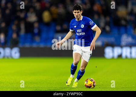 Cardiff, Großbritannien. Dezember 2024. Callum O'Dowda von Cardiff City in Aktion. EFL Skybet Championship Match, Cardiff City gegen Preston NE im Cardiff City Stadium in Cardiff, Wales am Mittwoch, 11. Dezember 2024. Dieses Bild darf nur für redaktionelle Zwecke verwendet werden. Nur redaktionelle Verwendung, Bild von Lewis Mitchell/Andrew Orchard Sportfotografie/Alamy Live News Credit: Andrew Orchard Sportfotografie/Alamy Live News Stockfoto