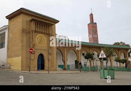 Sidi Bou Abib Moschee im Großen Socco von Tanger Stockfoto