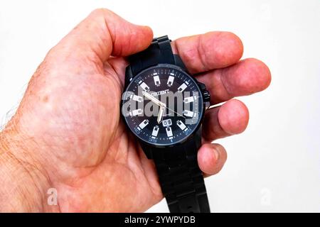 Orient wasserabweisende Herrenarmbanduhr Stockfoto