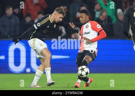 Rotterdam, Niederlande. Dezember 2024. ROTTERDAM, 11.12.2024, Stadion de Kuip, UEFA Champions League Fußball, 2024/2025, Feyenoord - Sparta Praag. Feyenoord-Spieler Antoni Milambo Credit: Pro Shots/Alamy Live News Stockfoto