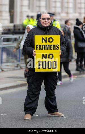 Parliament Square, London, Großbritannien – Mittwoch, 11. November 2024 Hunderte von Traktoren sind auf Westminster gefallen, als Landwirte aus ganz Großbritannien ihre Proteste gegen Regierungspolitik eskalierten, die sie als schädlich für die britische Landwirtschaft ansehen. Die von Save British Farming und Kent Fairness for Farmers organisierte Demonstration war eine direkte Reaktion auf die vorgeschlagenen Änderungen der Erbschaftssteuer für landwirtschaftliche Betriebe und den zunehmenden regulatorischen Druck auf den Agrarsektor. Der Protest soll die Aufmerksamkeit auf die finanziellen Herausforderungen lenken, die die Zukunft der britischen Familienbetriebe gefährden. Stockfoto