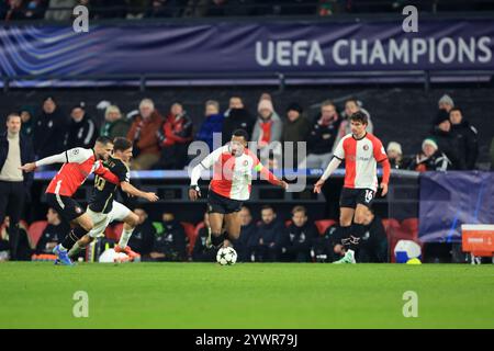 Rotterdam, Niederlande. Dezember 2024. ROTTERDAM, 11.12.2024, Stadion de Kuip, UEFA Champions League Fußball, 2024/2025, Feyenoord - Sparta Praag. Feyenoord Captain Quinten Timber Credit: Pro Shots/Alamy Live News Stockfoto